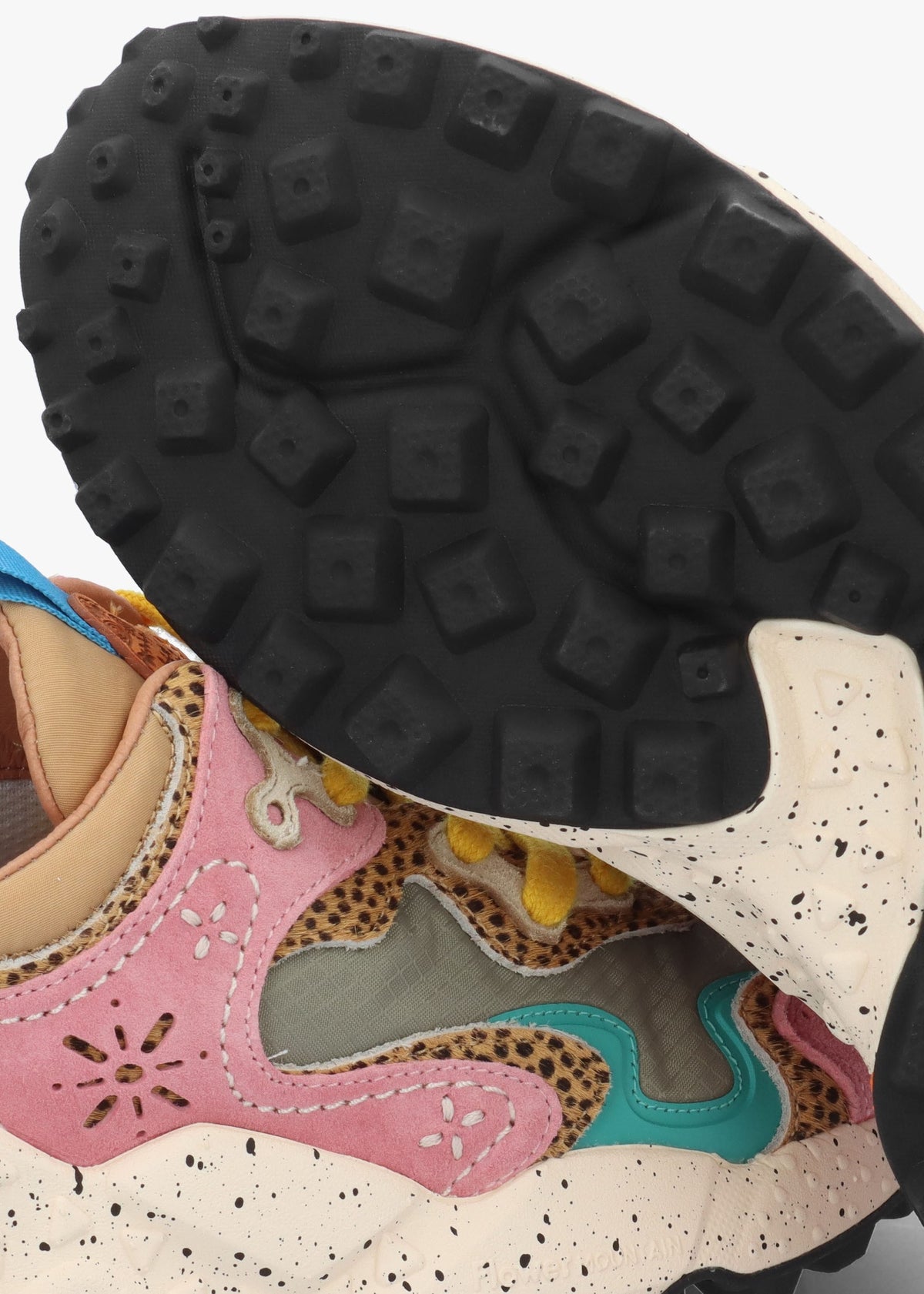 Women's Rulis Rose Multi Suede Trainers