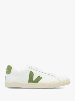 Women's Esplar Logo Extra White Kiwi Leather Trainers
