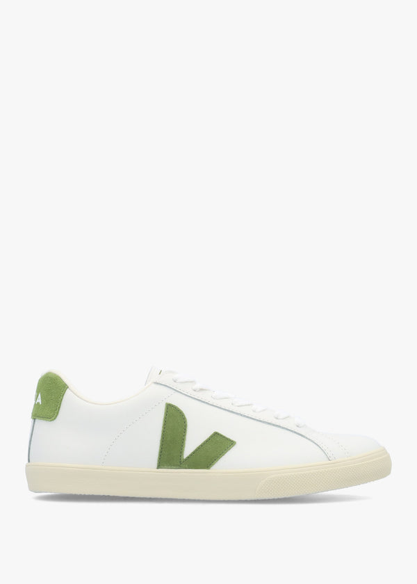 Women's Esplar Logo Extra White Kiwi Leather Trainers