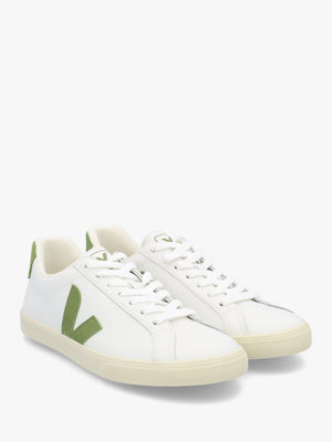 Women's Esplar Logo Extra White Kiwi Leather Trainers