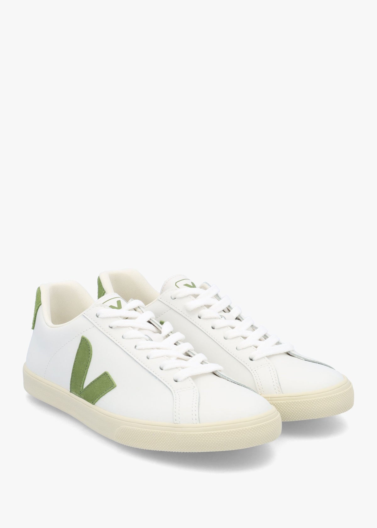 Women's Esplar Logo Extra White Kiwi Leather Trainers