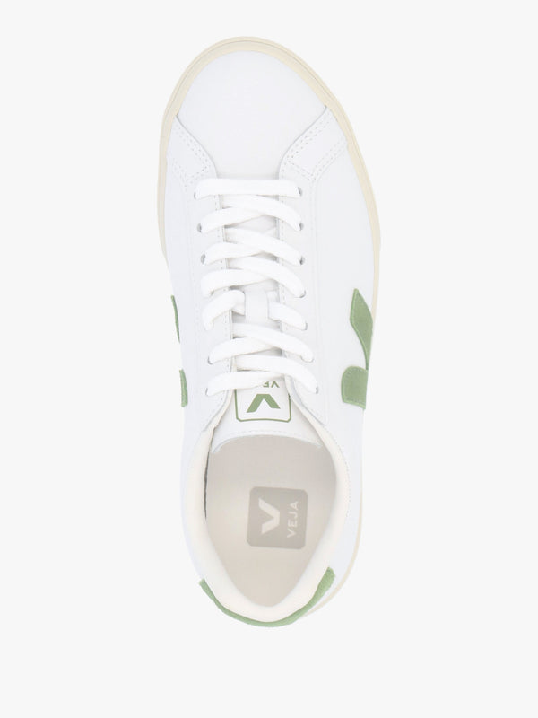 Women's Esplar Logo Extra White Kiwi Leather Trainers