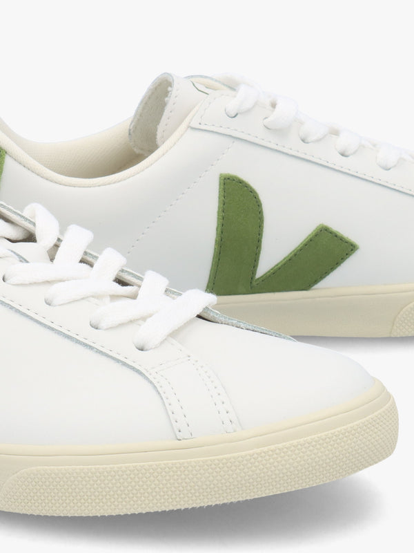 Women's Esplar Logo Extra White Kiwi Leather Trainers