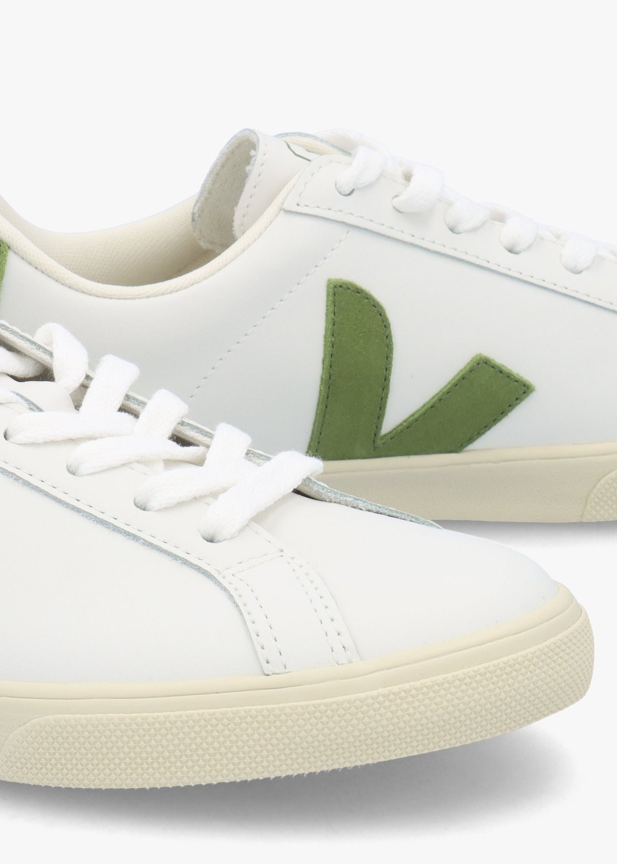 Women's Esplar Logo Extra White Kiwi Leather Trainers