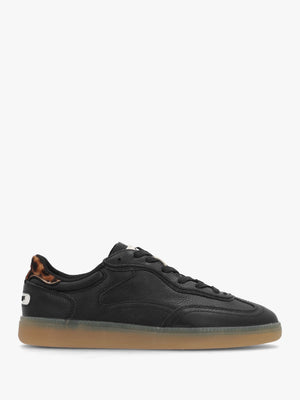 Women’s Alley Black Leather Trainers