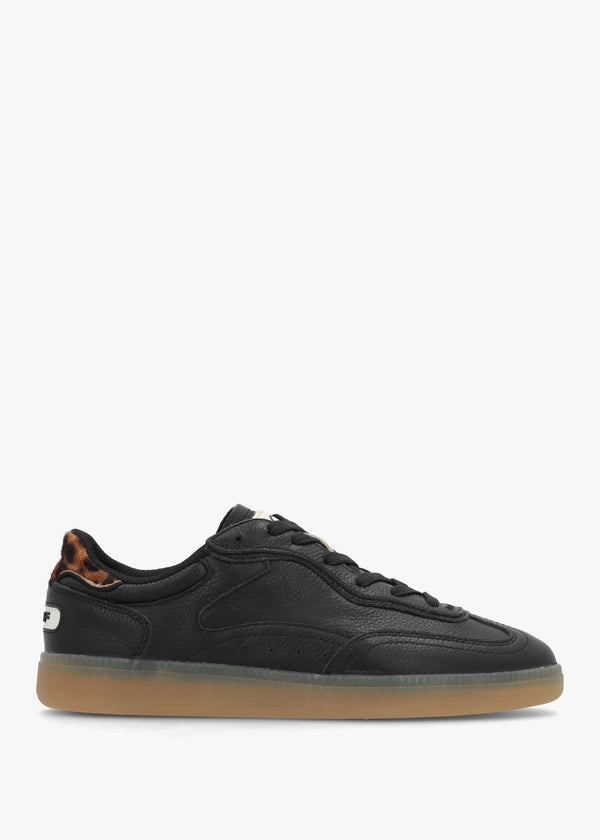 Women’s Alley Black Leather Trainers