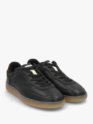 Women’s Alley Black Leather Trainers