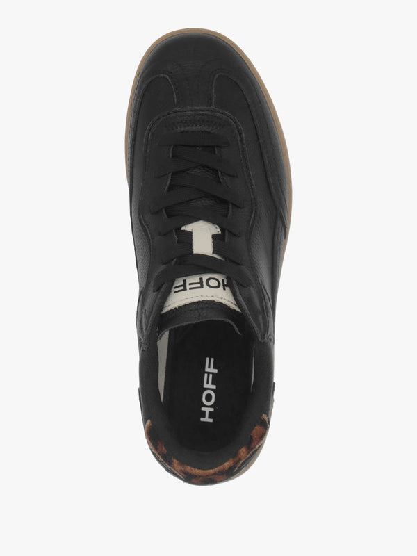 Women’s Alley Black Leather Trainers
