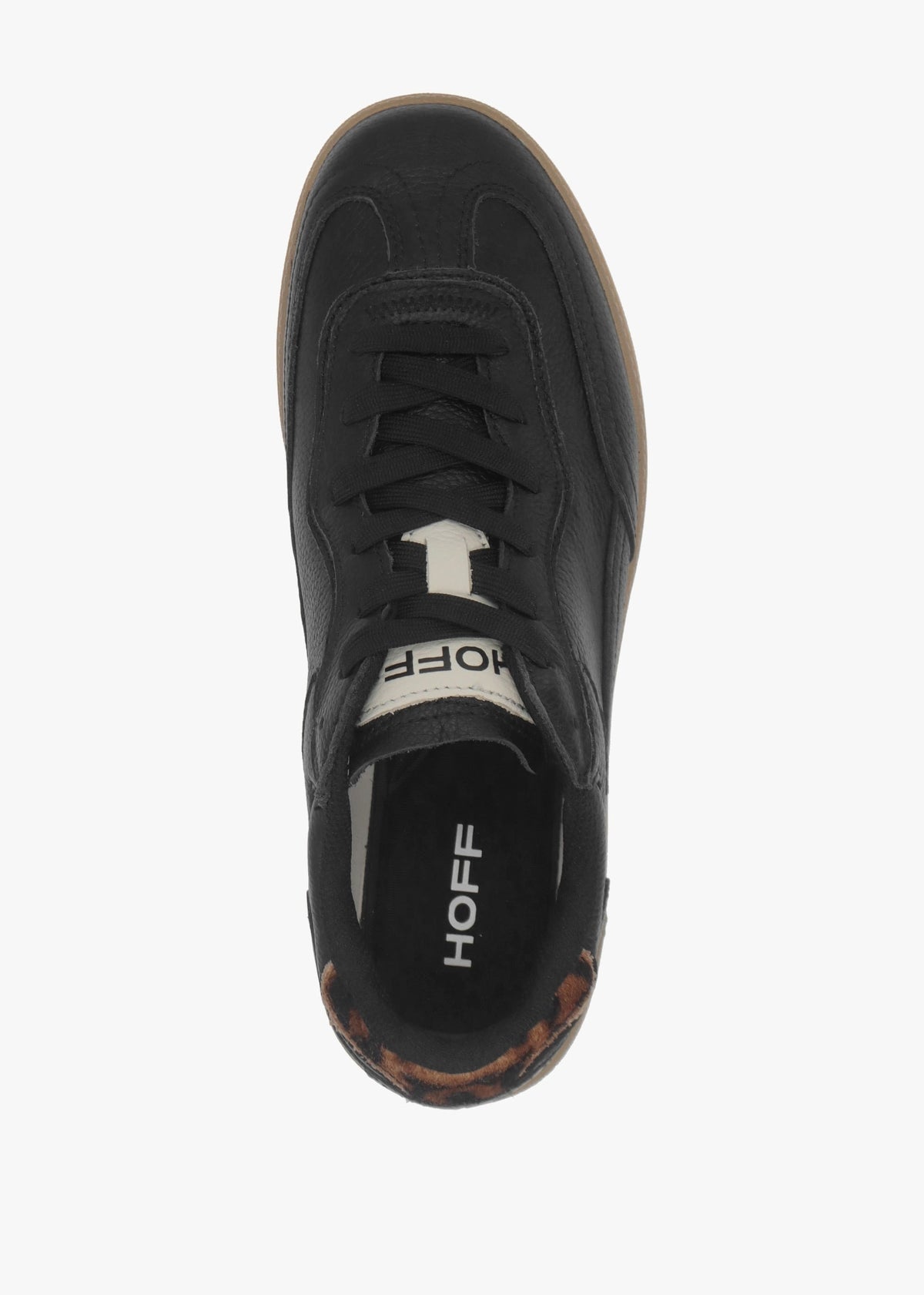 Women’s Alley Black Leather Trainers