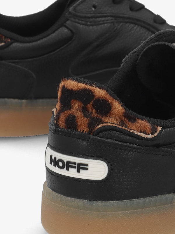 Women’s Alley Black Leather Trainers