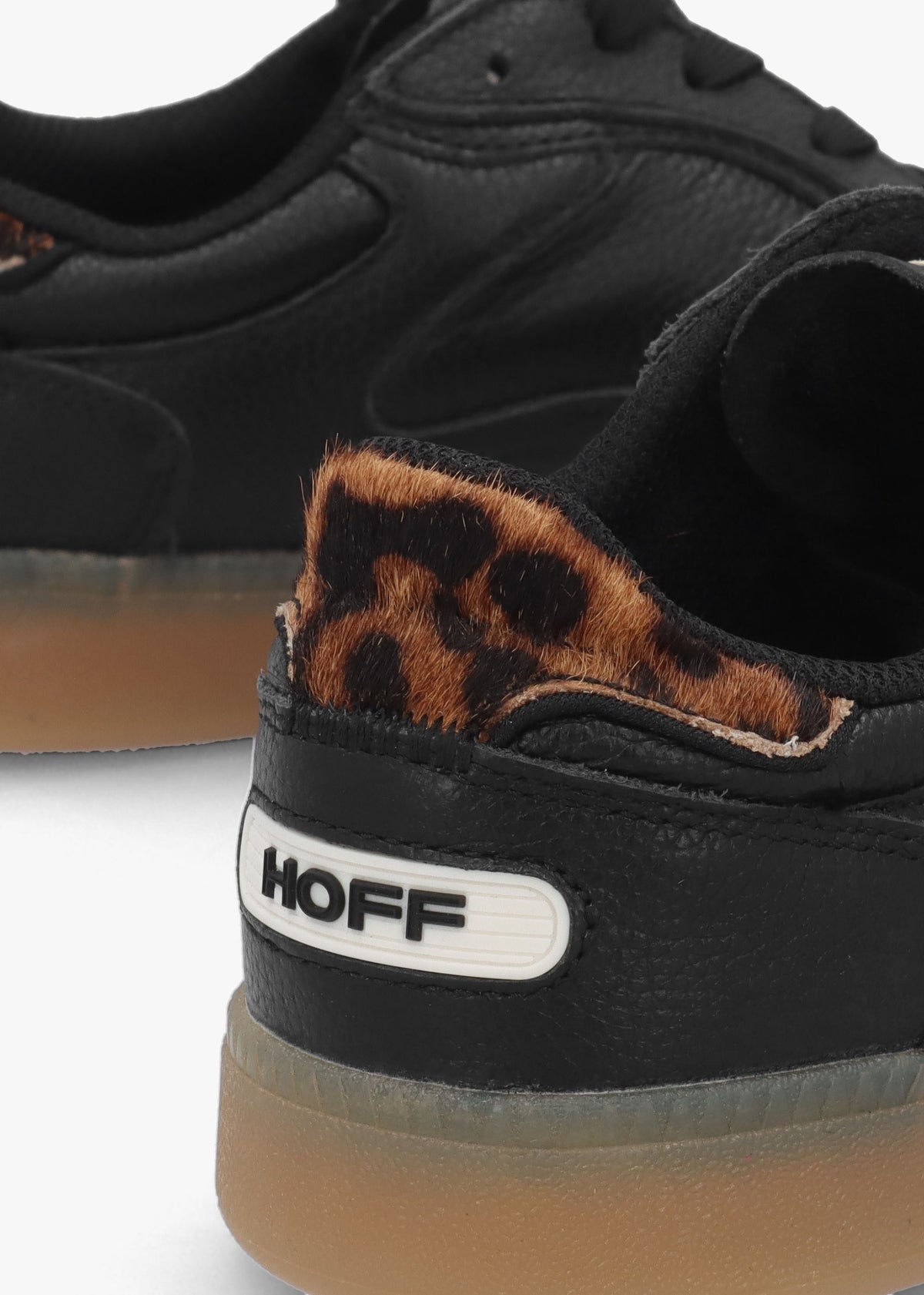 Women’s Alley Black Leather Trainers