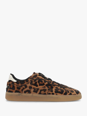 Women’s Alley Leopard Pony Hair Leather Trainers