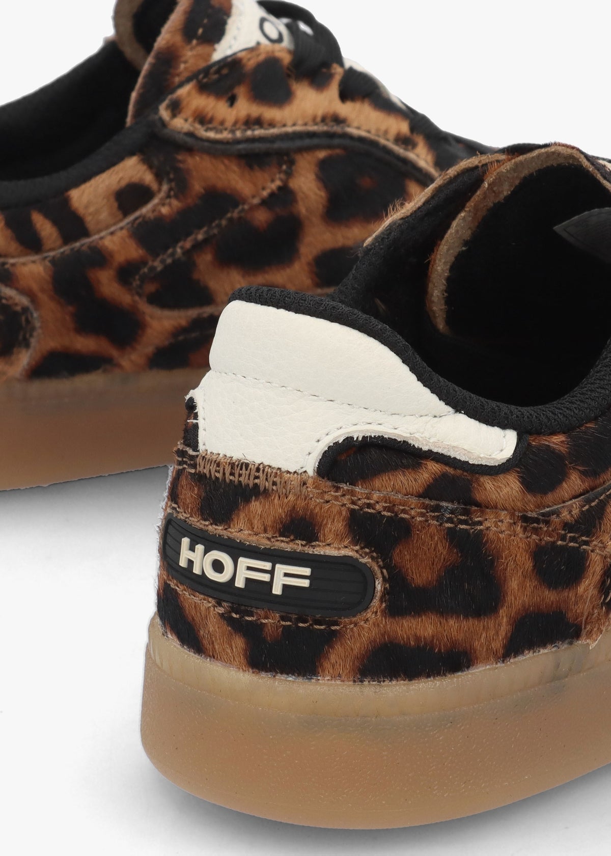 Women’s Alley Leopard Pony Hair Leather Trainers
