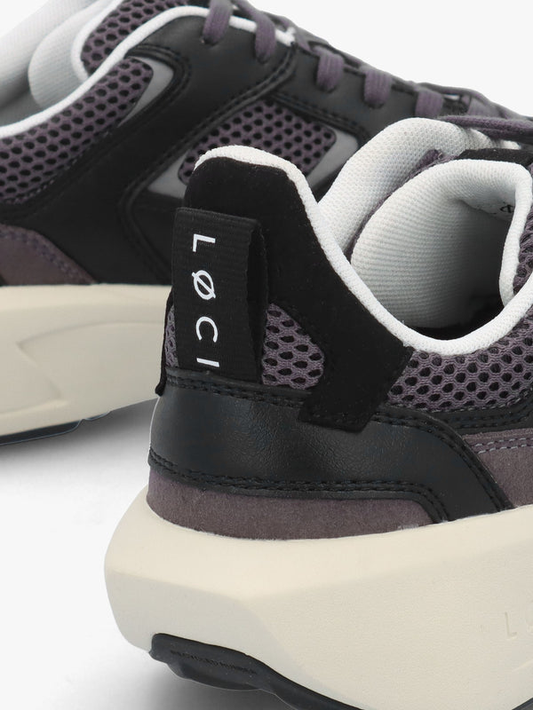 Unisex VØLT Black Dark Grey Trainers