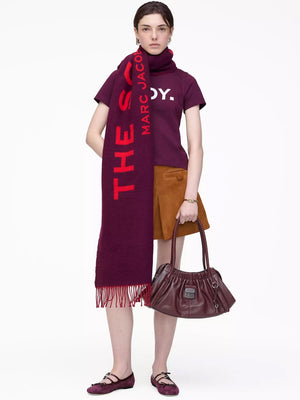 The Scarf Plum Wool Scarf