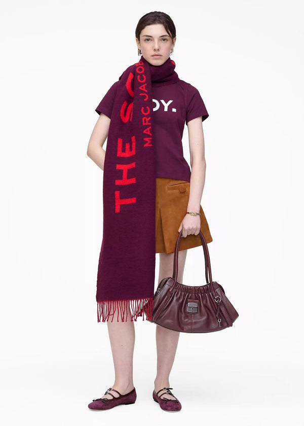 The Scarf Plum Wool Scarf