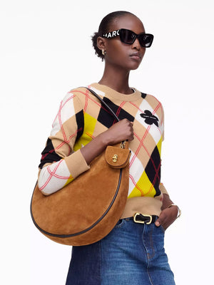 The Suede Large Dual Copper Hobo Bag