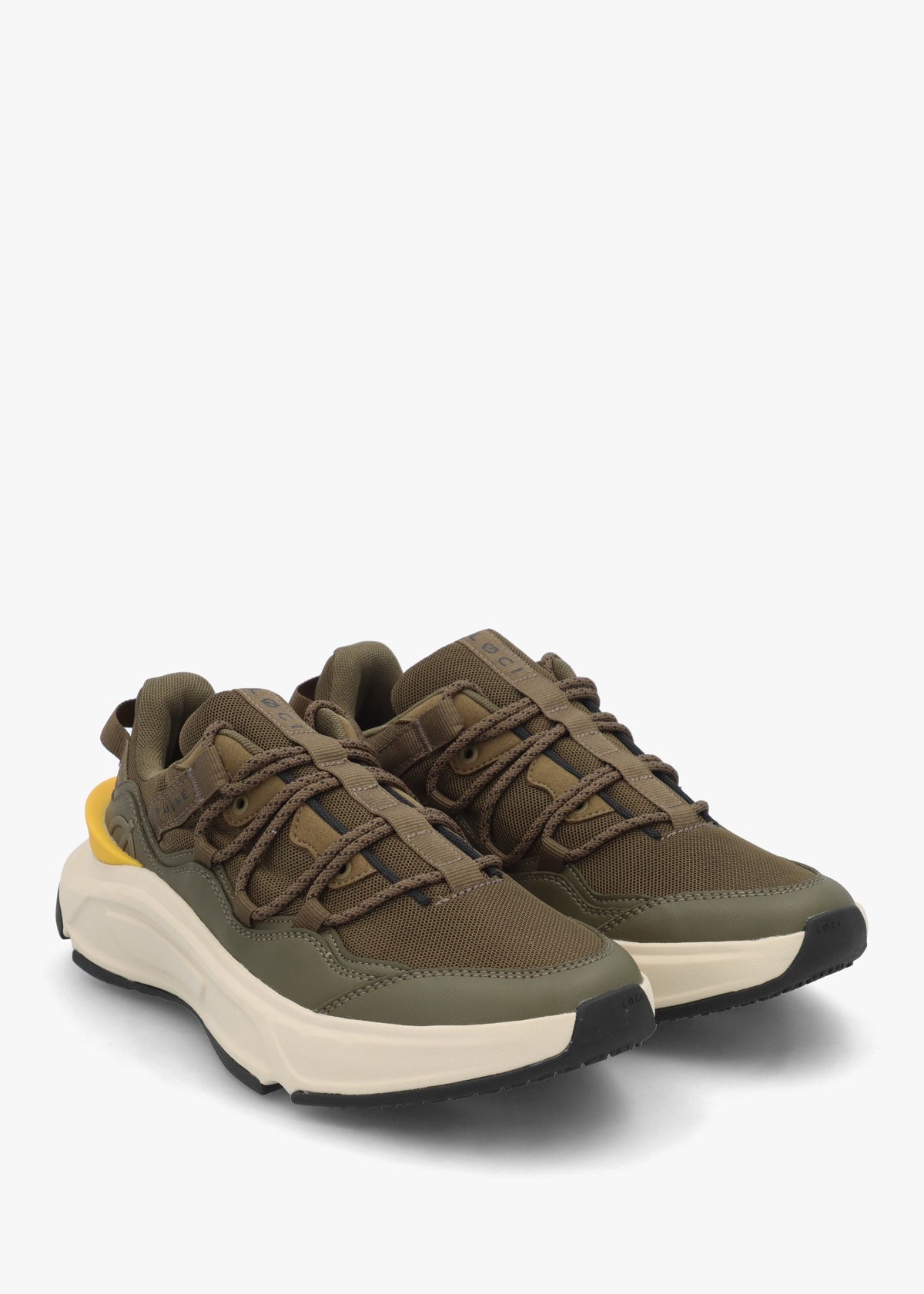 Limited Edition Unisex DØPAMINE Olive & Yellow Trainers