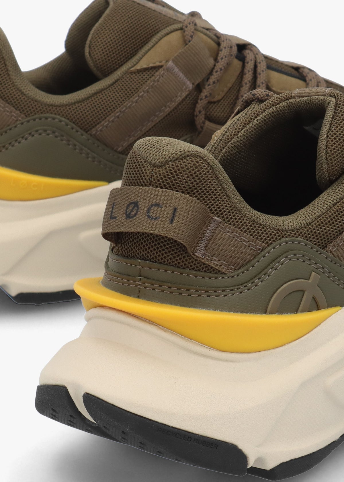 Limited Edition Unisex DØPAMINE Olive & Yellow Trainers