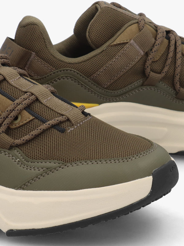 Limited Edition Unisex DØPAMINE Olive & Yellow Trainers