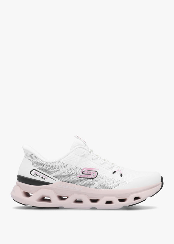Women's Slip Ins Glide-Step Altus Fast Lane White Black Pink Trainers