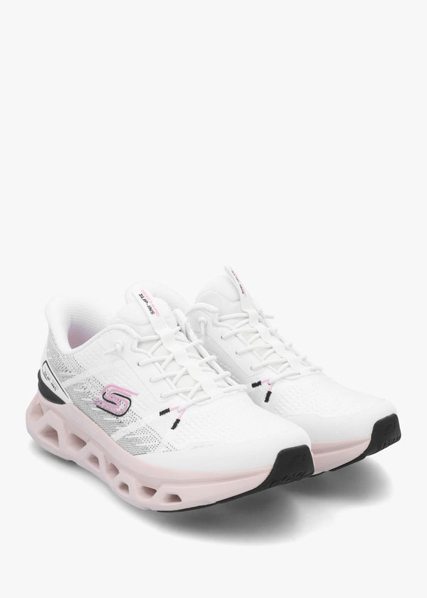 Women's Slip Ins Glide-Step Altus Fast Lane White Black Pink Trainers