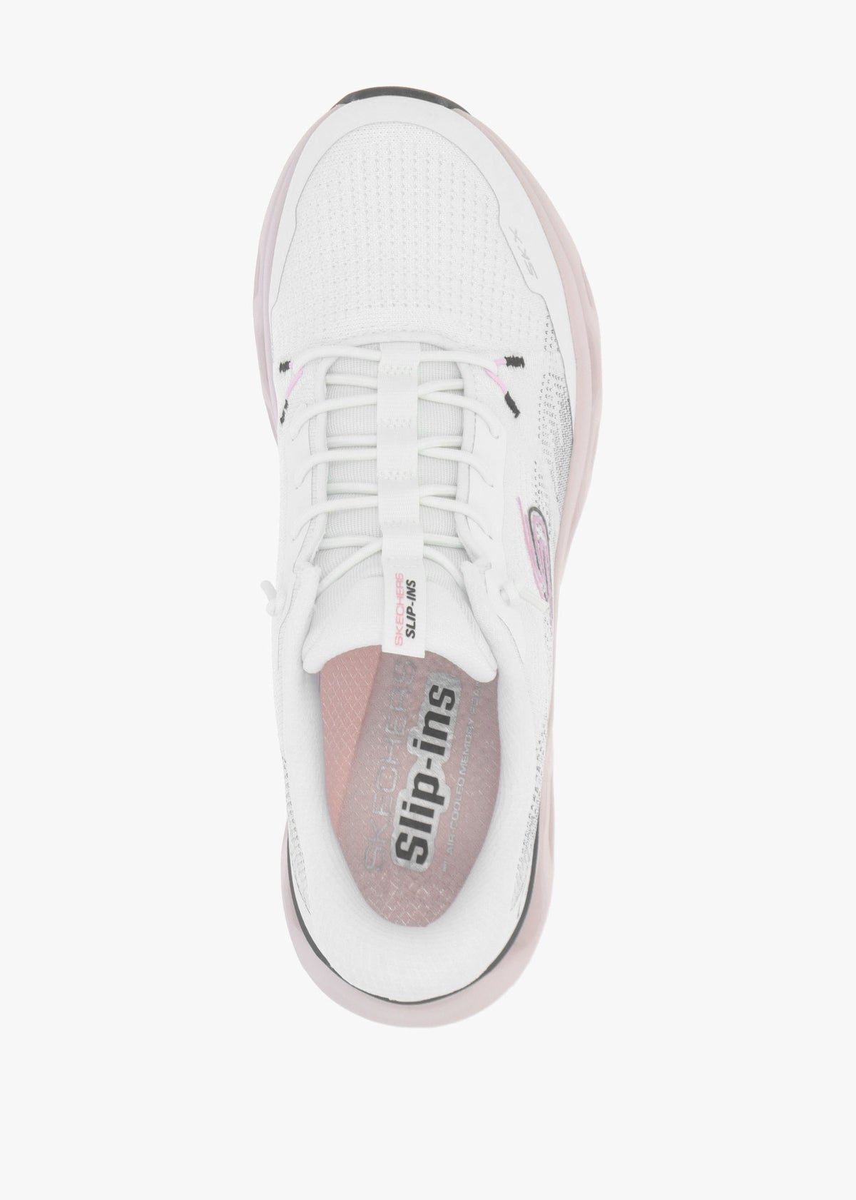 Women's Slip Ins Glide-Step Altus Fast Lane White Black Pink Trainers