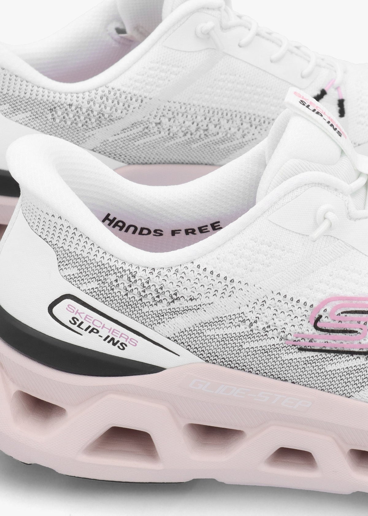 Women's Slip Ins Glide-Step Altus Fast Lane White Black Pink Trainers