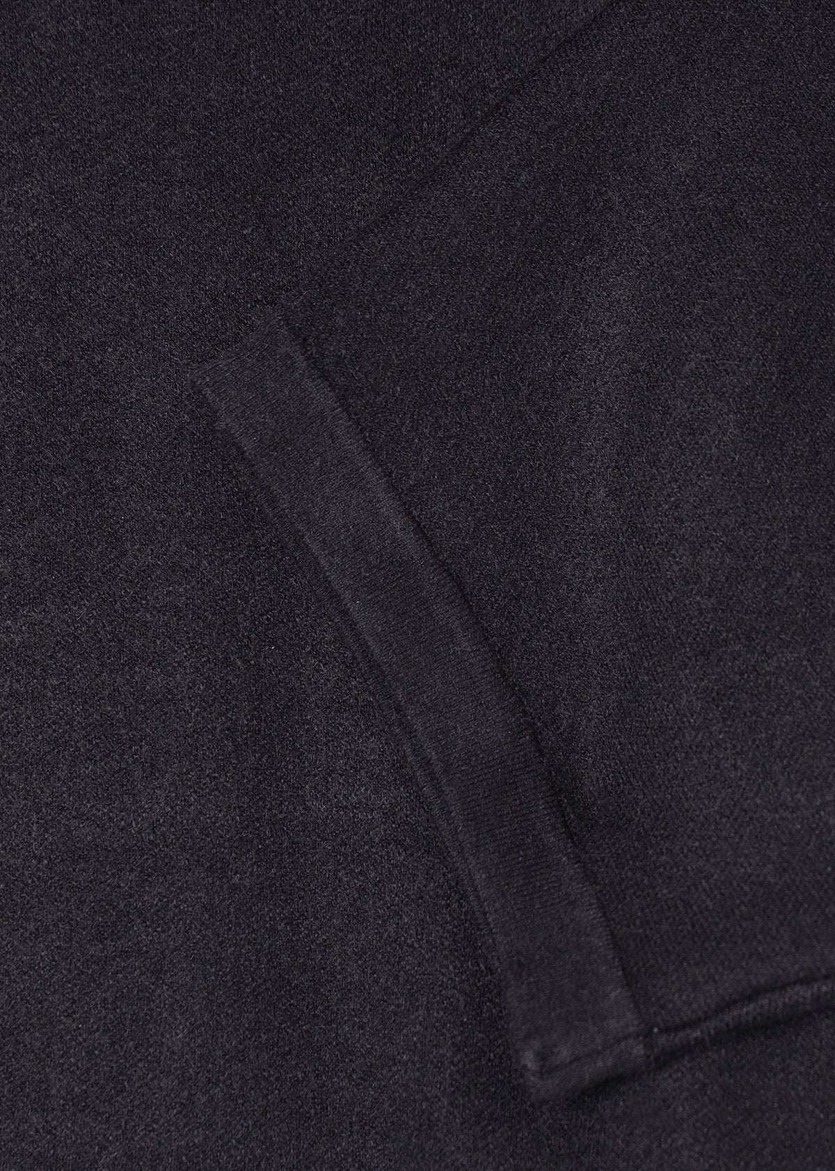 Black High Neck Half Sleeve Knitted Mini Dress