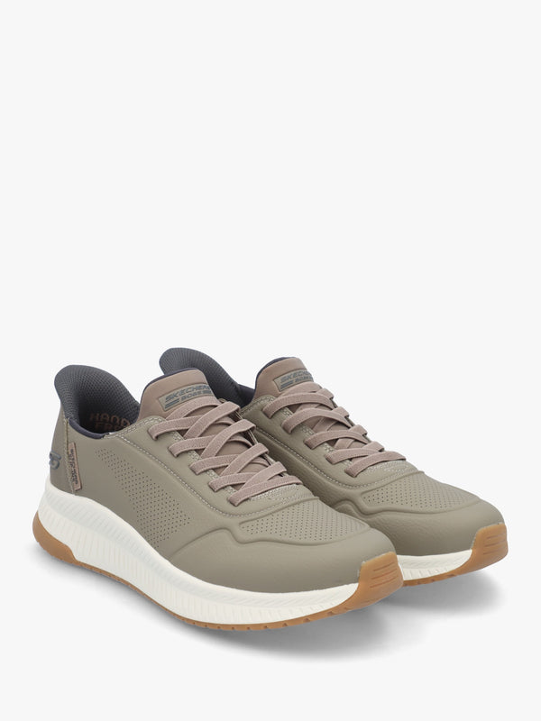 Men’s Slip Ins Bobs Sport Squad 4 Taupe Trainers