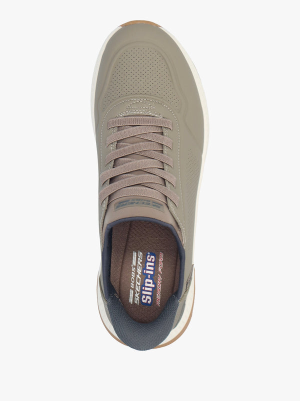 Men’s Slip Ins Bobs Sport Squad 4 Taupe Trainers