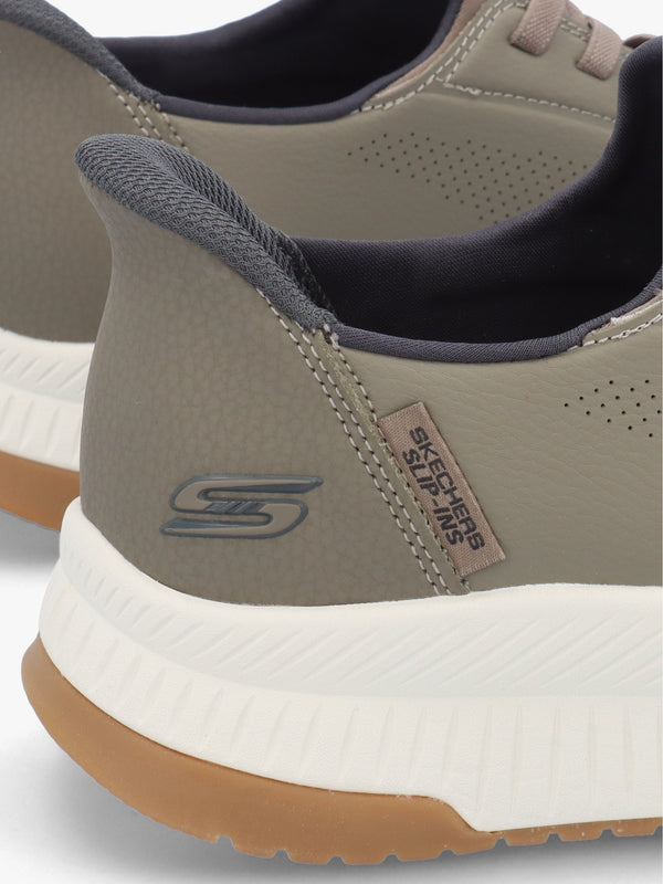 Men’s Slip Ins Bobs Sport Squad 4 Taupe Trainers