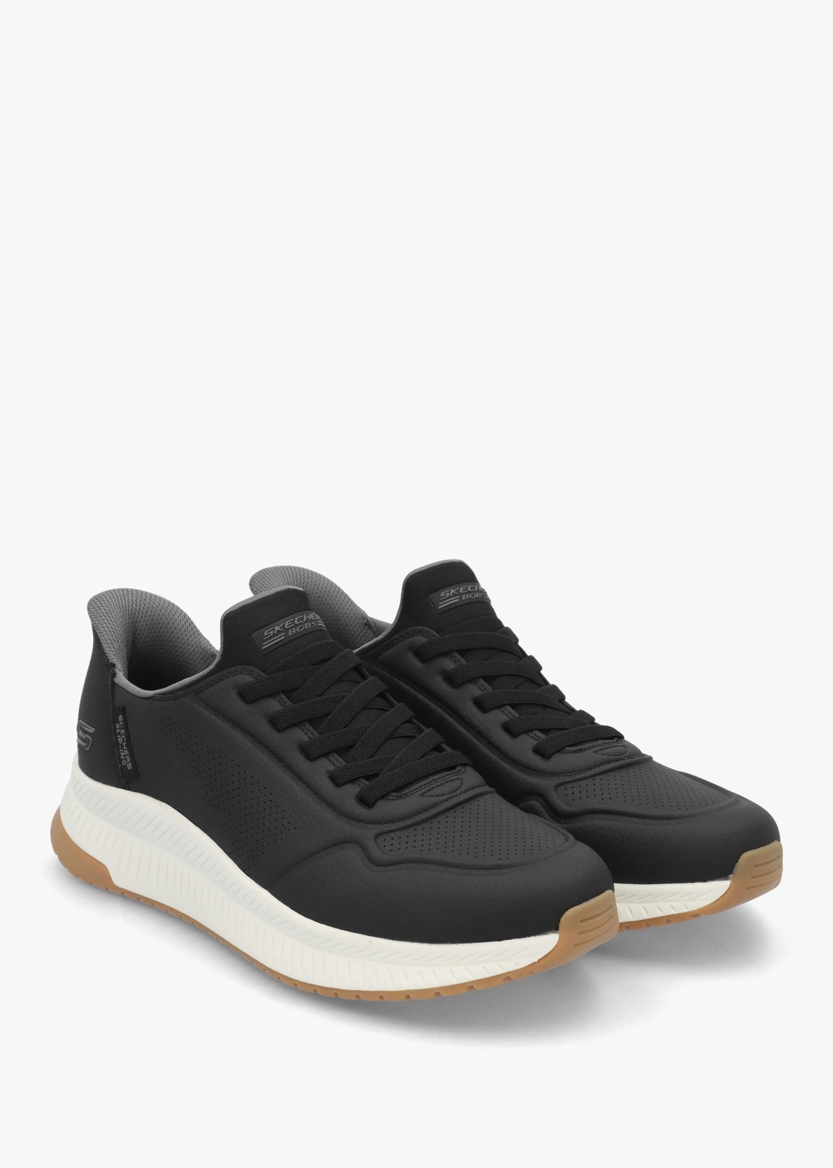 Men’s Slip Ins Bobs Sport Squad 4 Black Trainers