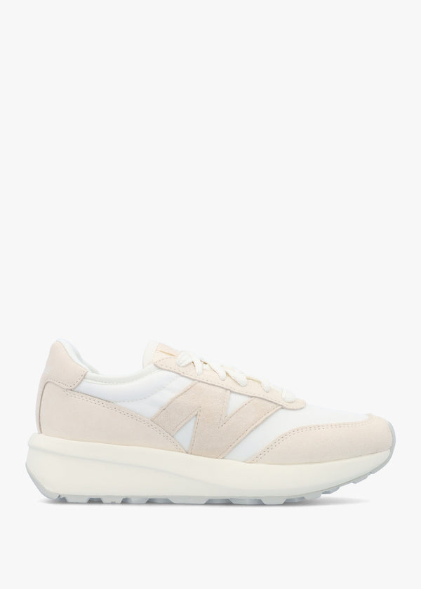 Women's 370 Sea Salt Bisque Suede & Mesh Trainers