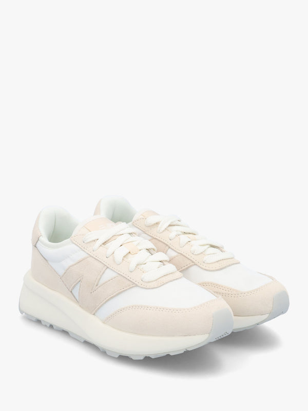 Women's 370 Sea Salt Bisque Suede & Mesh Trainers