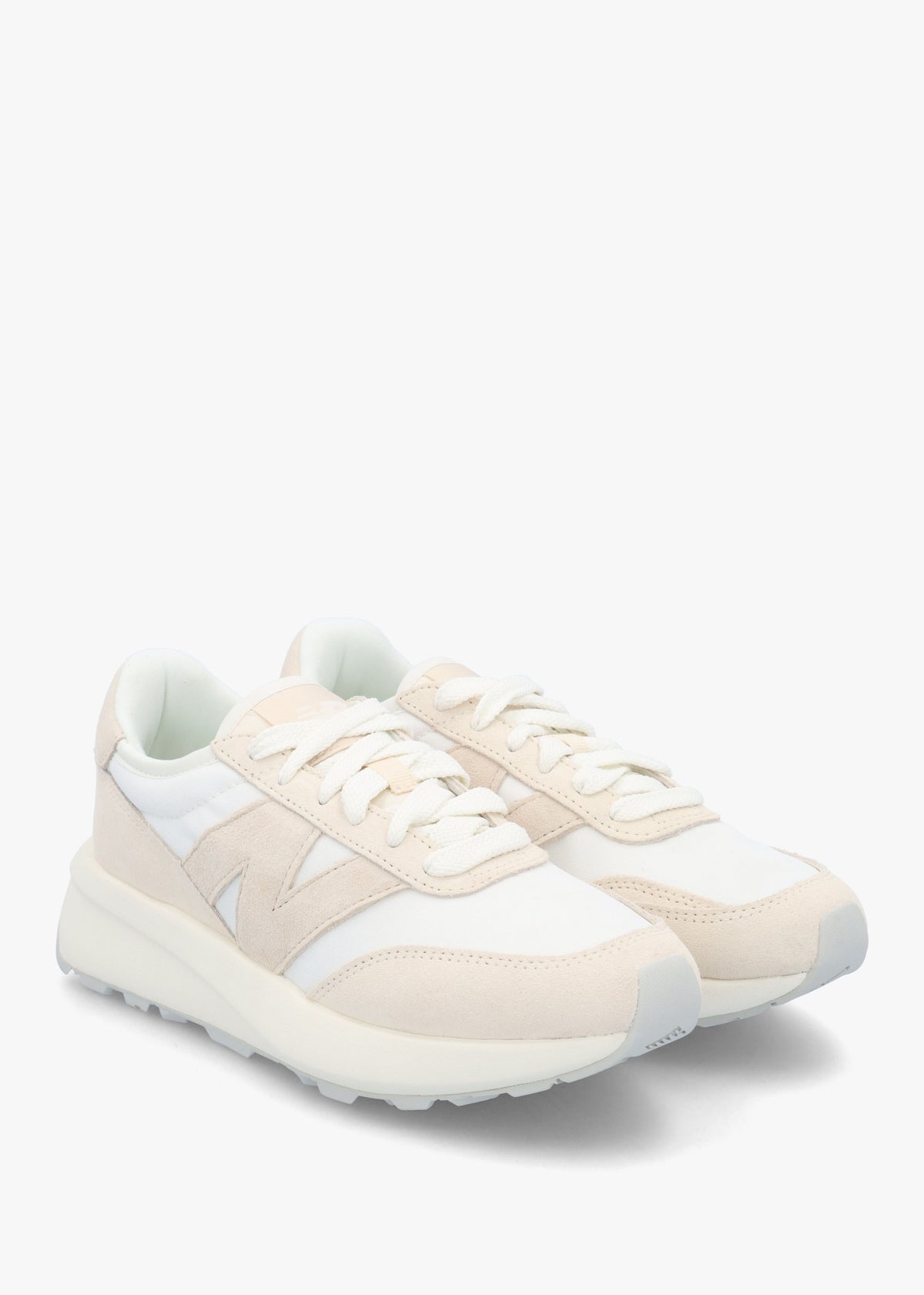 Women's 370 Sea Salt Bisque Suede & Mesh Trainers
