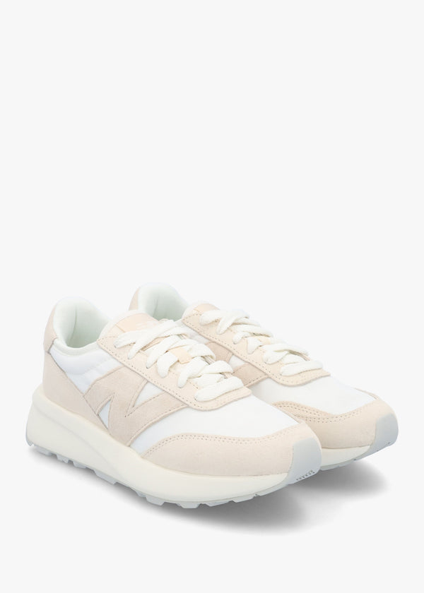 Women's 370 Sea Salt Bisque Suede & Mesh Trainers