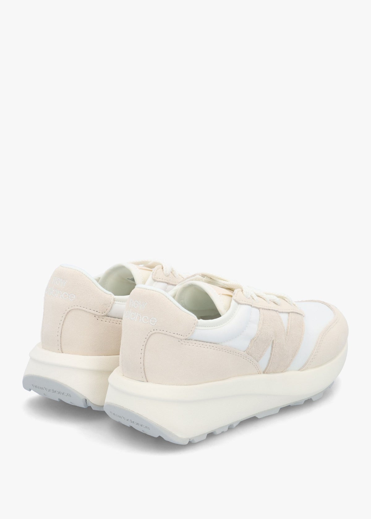 Women's 370 Sea Salt Bisque Suede & Mesh Trainers