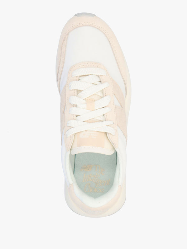 Women's 370 Sea Salt Bisque Suede & Mesh Trainers