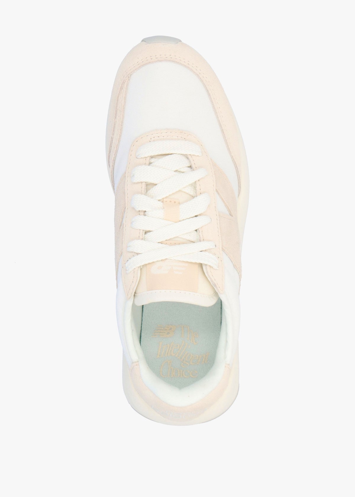 Women's 370 Sea Salt Bisque Suede & Mesh Trainers