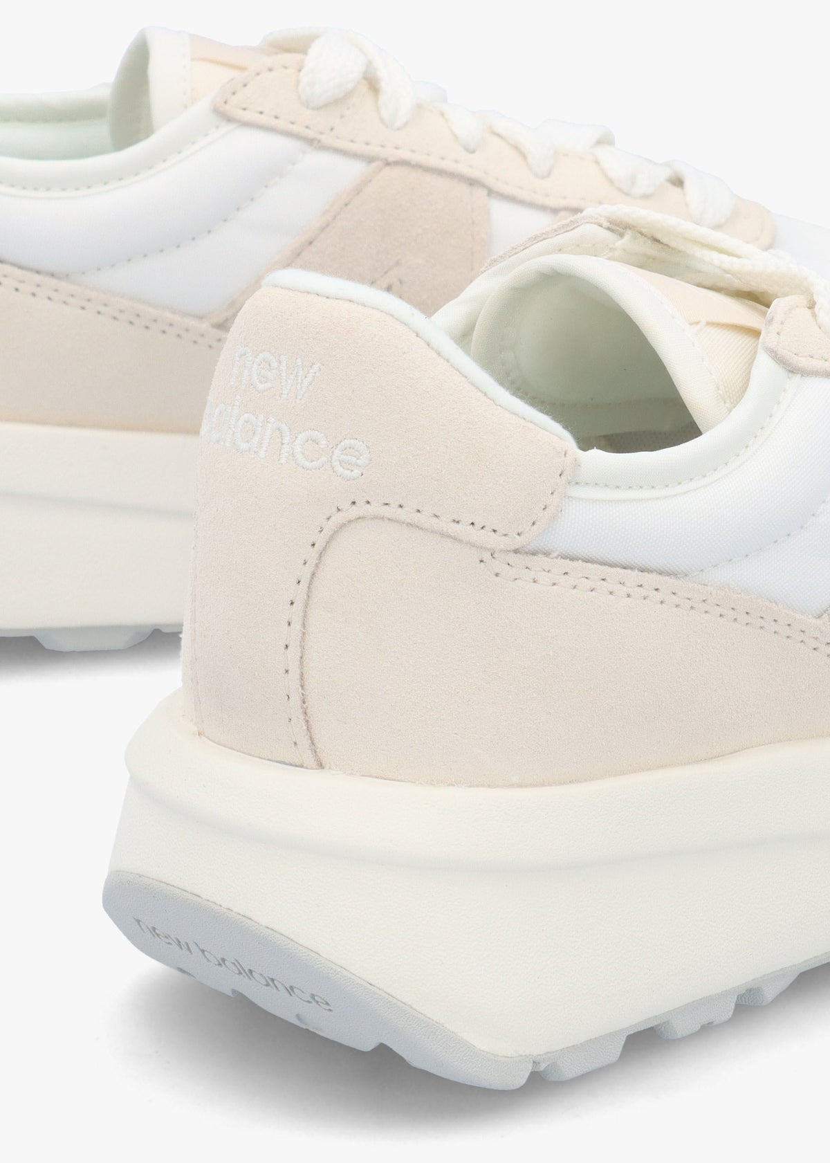 Women's 370 Sea Salt Bisque Suede & Mesh Trainers