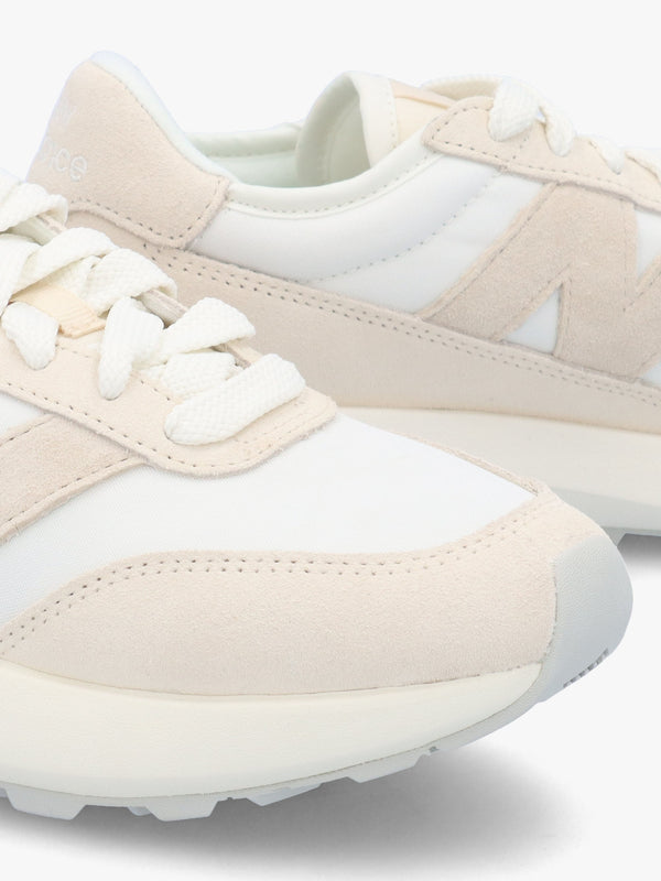 Women's 370 Sea Salt Bisque Suede & Mesh Trainers