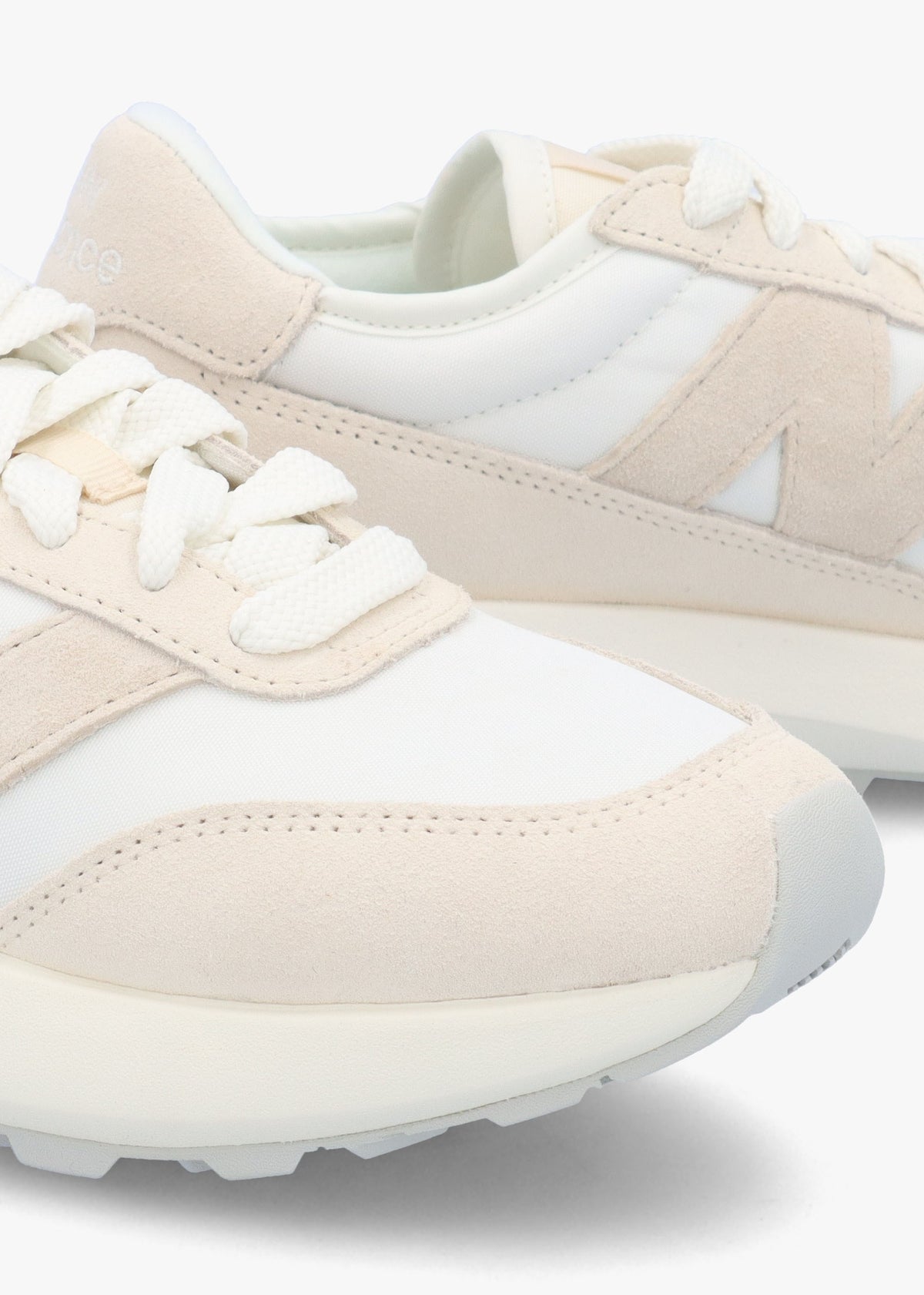 Women's 370 Sea Salt Bisque Suede & Mesh Trainers