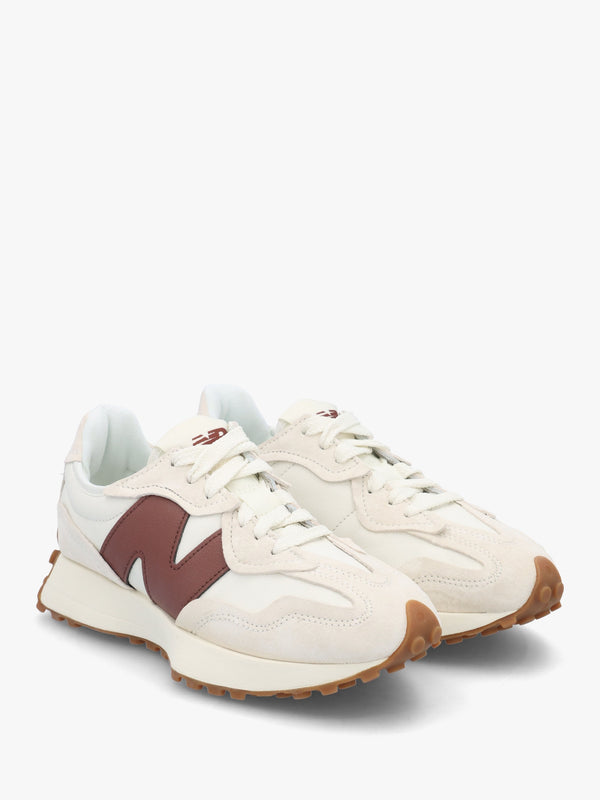 Women’s 327 Linen Rich Oak Leather & Suede Trainers