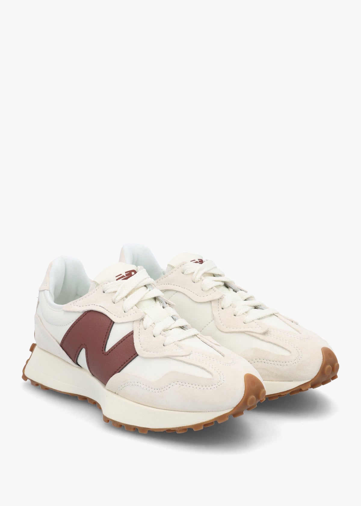 Women’s 327 Linen Rich Oak Leather & Suede Trainers