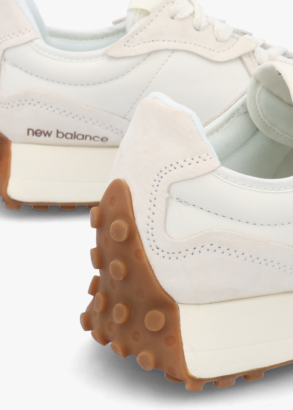 Women’s 327 Linen Rich Oak Leather & Suede Trainers