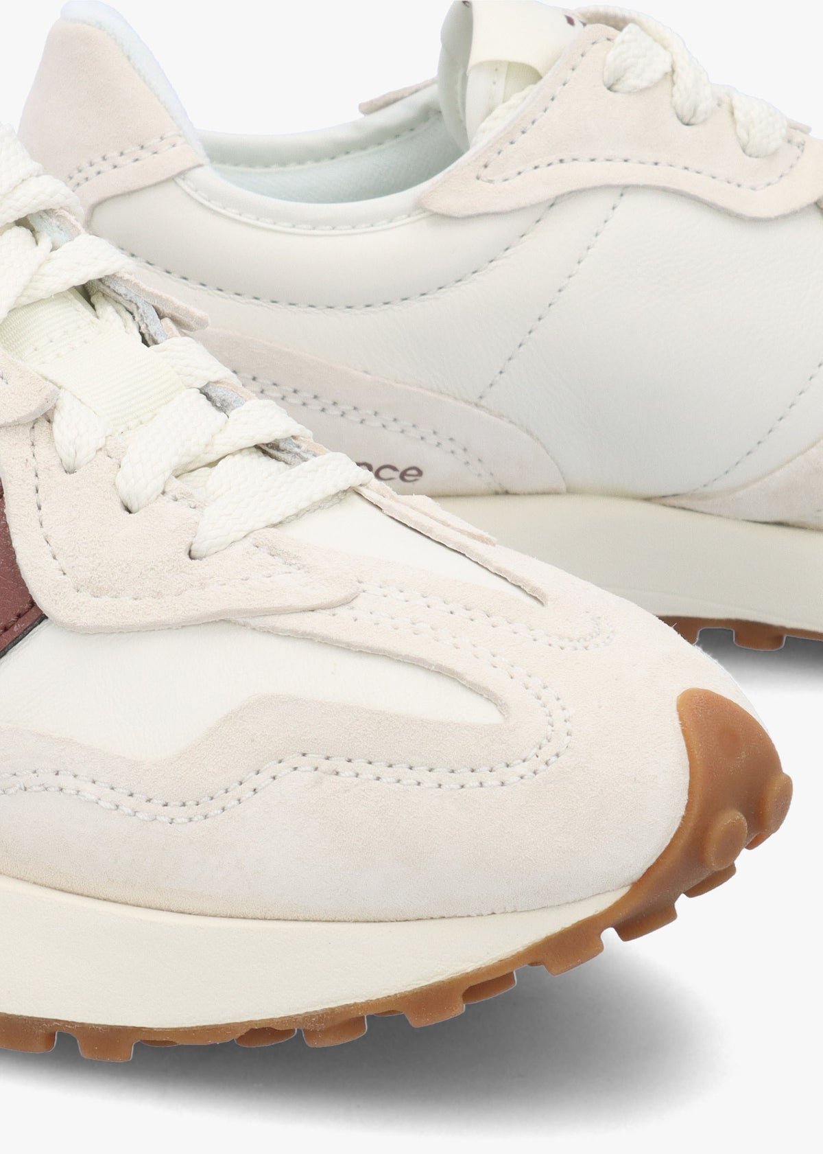 Women’s 327 Linen Rich Oak Leather & Suede Trainers