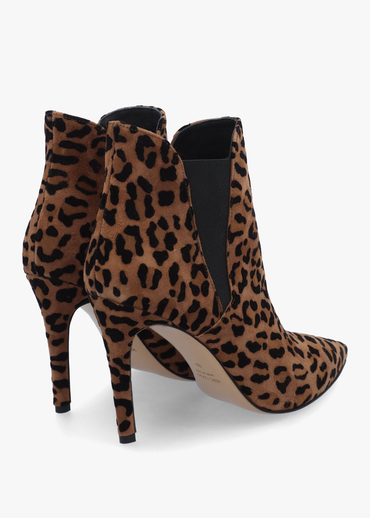 Adril Suede Leopard Ankle Boots