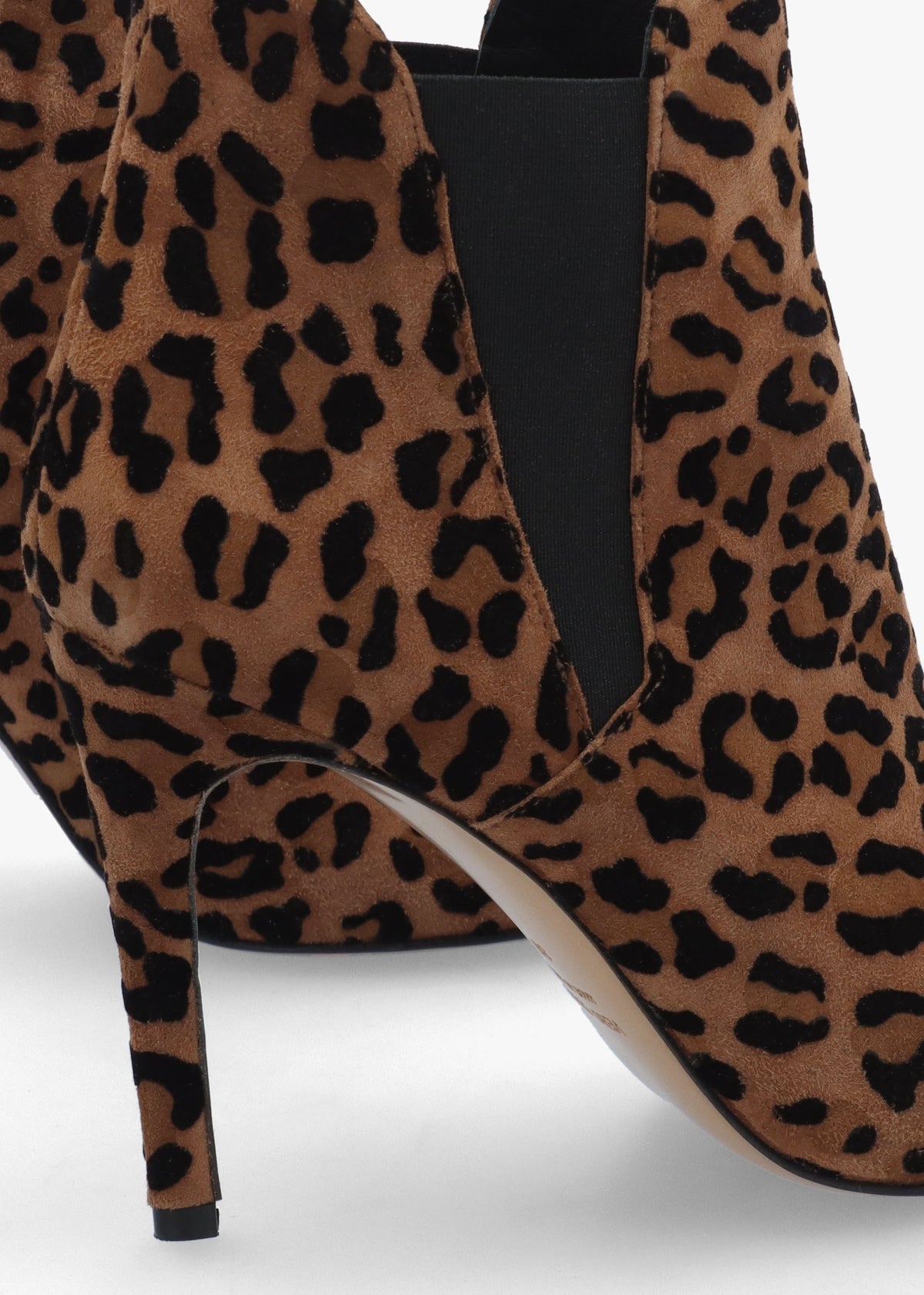 Adril Suede Leopard Ankle Boots