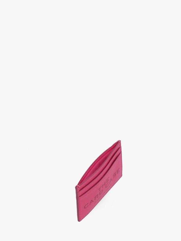 The Leather Raspberry Pink Card Case